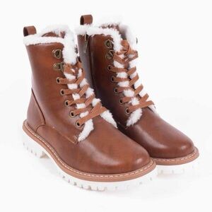 Women's Brown Fur-Lined Boots